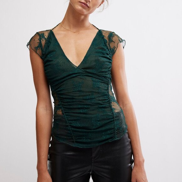 FREE PEOPLE Lacey In Love Cami / Pine Grove - Picture 1 of 6
